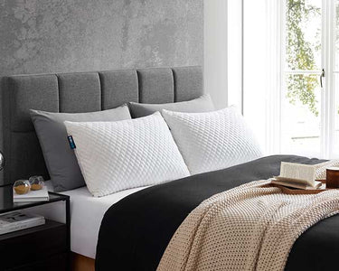 Bed with The Sidney Sleep Bamboo Classic Pillow Mobile