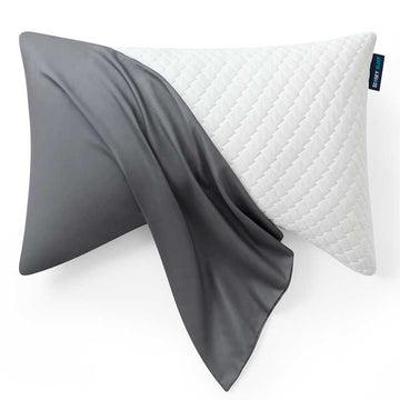Solid Dark Grey Pillow Case