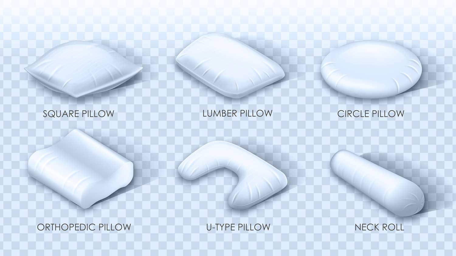 Types of sale foam pillows