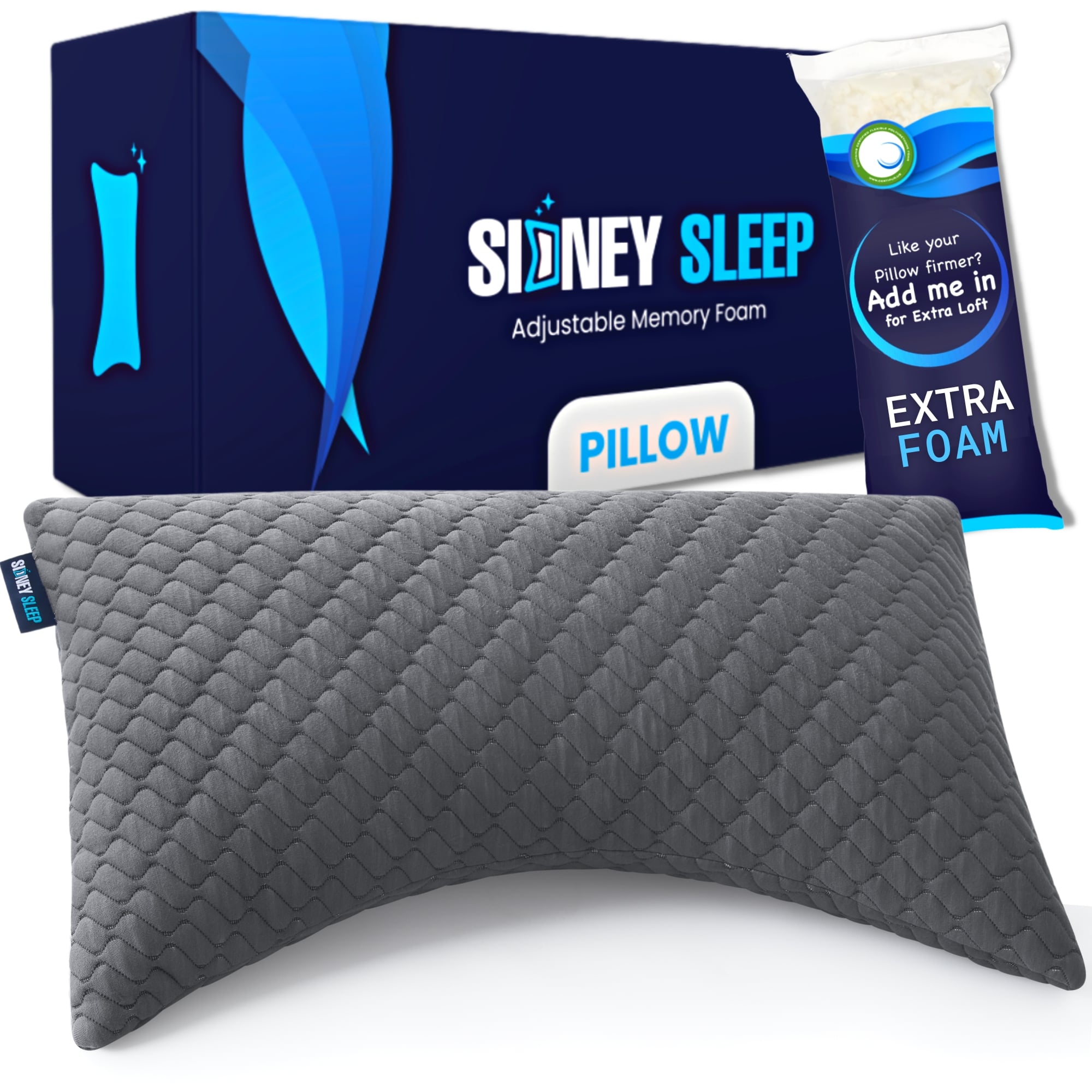 Zoey Sleep Side Sleep Pillow for Neck and Shoulder Pain Relief