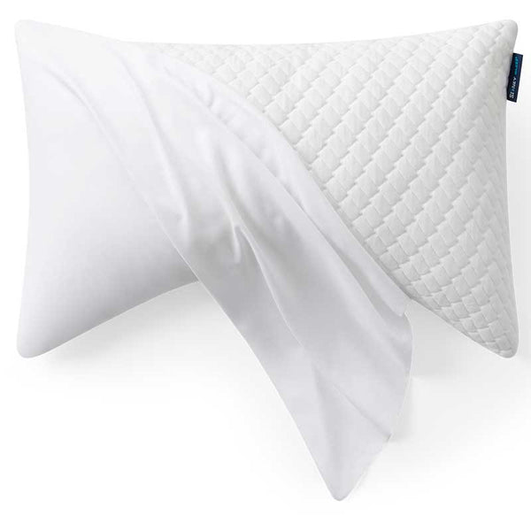 VitalCozy 4 Pcs Half Moon Pillow Case Half Moon Imitated Silk fabric Pillow  Cover Neck Pillow Covers with Zipper Soft Satin Knee Cervical Pillowcase