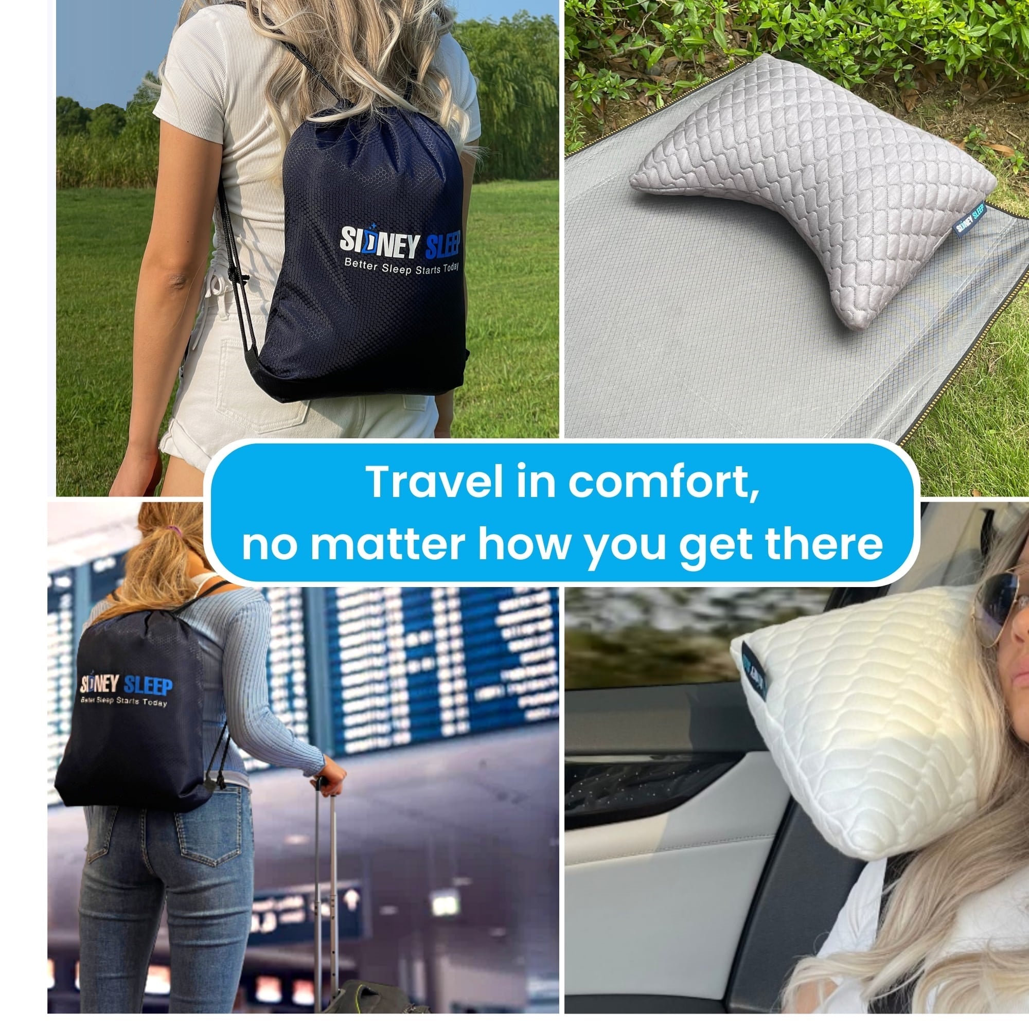 Bamboo Curve Mini (Travel Size) Pillow